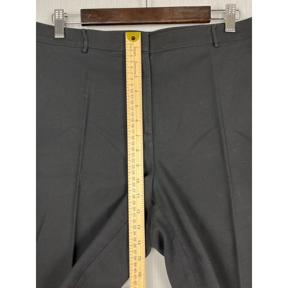 Chico's Bermuda Shorts 2 Black Cotton Rayon Blend Stretch Classic Preppy Minimal - Picture 9 of 10